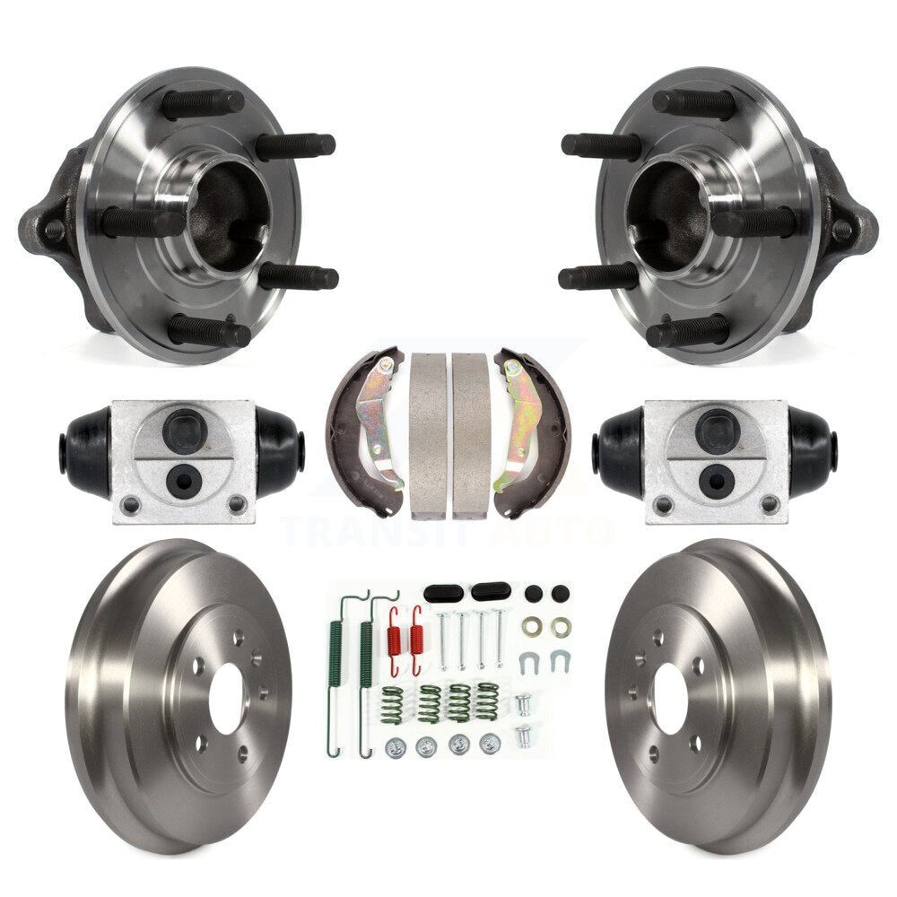 Wheel Cylinders And Drum & Shoes Hub Bearing Rear Kit (8Pc) For Chevrolet Sonic