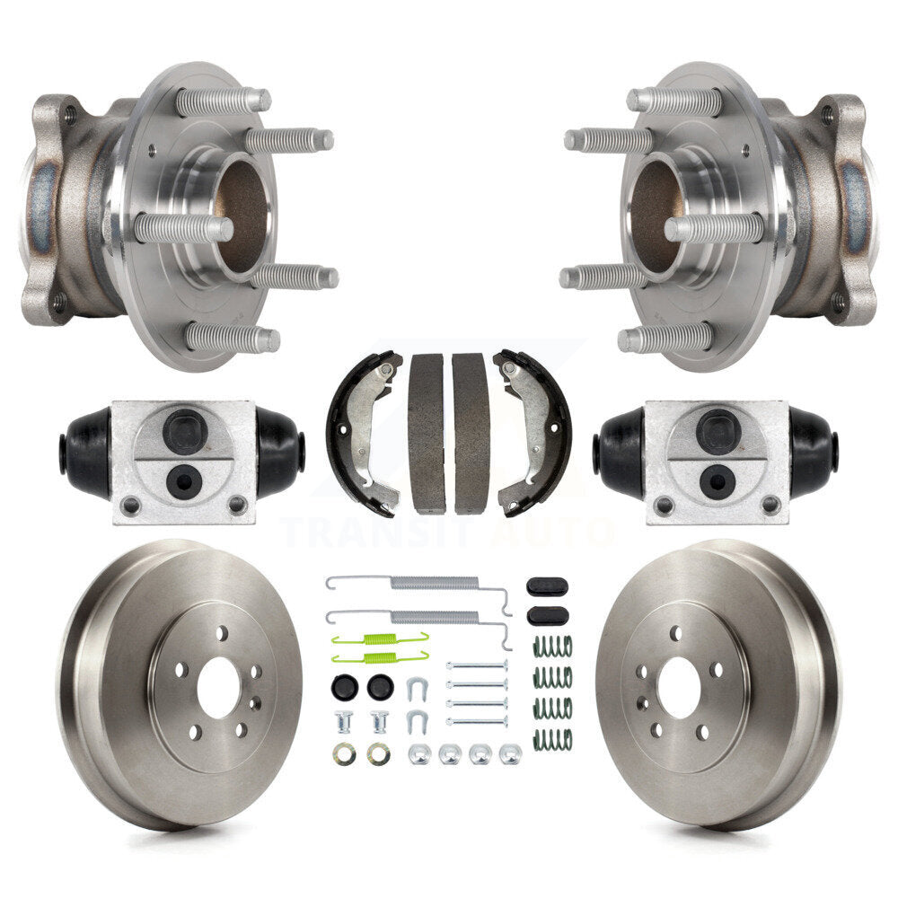 Wheel Cylinders And Drum & Shoes Hub Bearing Rear Kit (8Pc) For Chevrolet Cruze