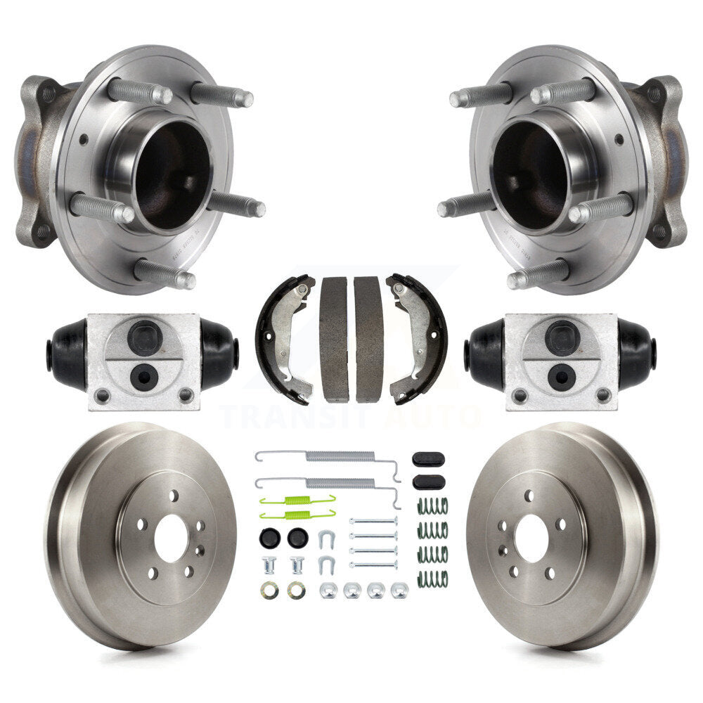 Wheel Cylinders And Drum & Shoes Hub Bearing Rear Kit (8Pc) For Chevrolet Cruze