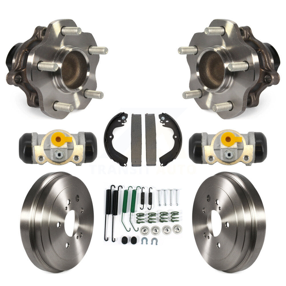 Wheel Cylinders & Drum Shoes Hub Bearing Rear Kit (8Pc) For Nissan NV200 City