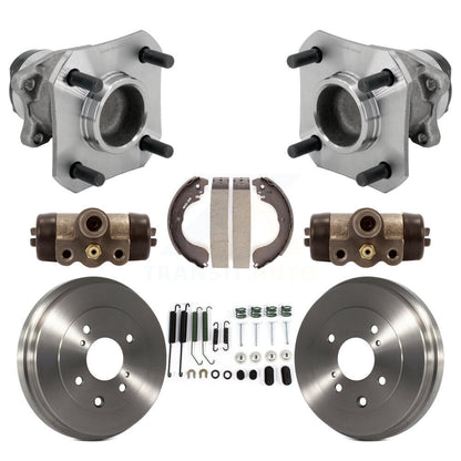 Wheel Cylinders & Drum Shoes Hub Bearing Rear Kit (8Pc) For 09-14 Nissan Cube