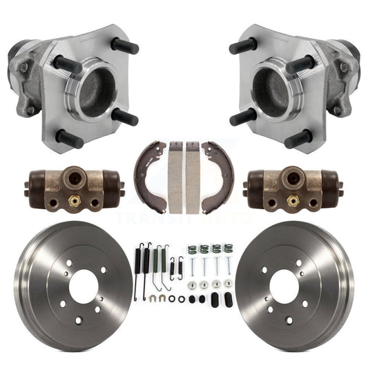 Wheel Cylinders & Drum Shoes Hub Bearing Rear Kit (8Pc) For 09-14 Nissan Cube