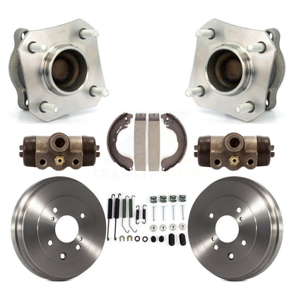 Wheel Cylinders And Drum & Shoes Hub Bearing Rear Kit (8Pc) For Nissan Sentra