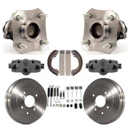 Wheel Cylinders And Drum & Shoes Hub Bearing Rear Kit (8Pc) For Nissan Versa