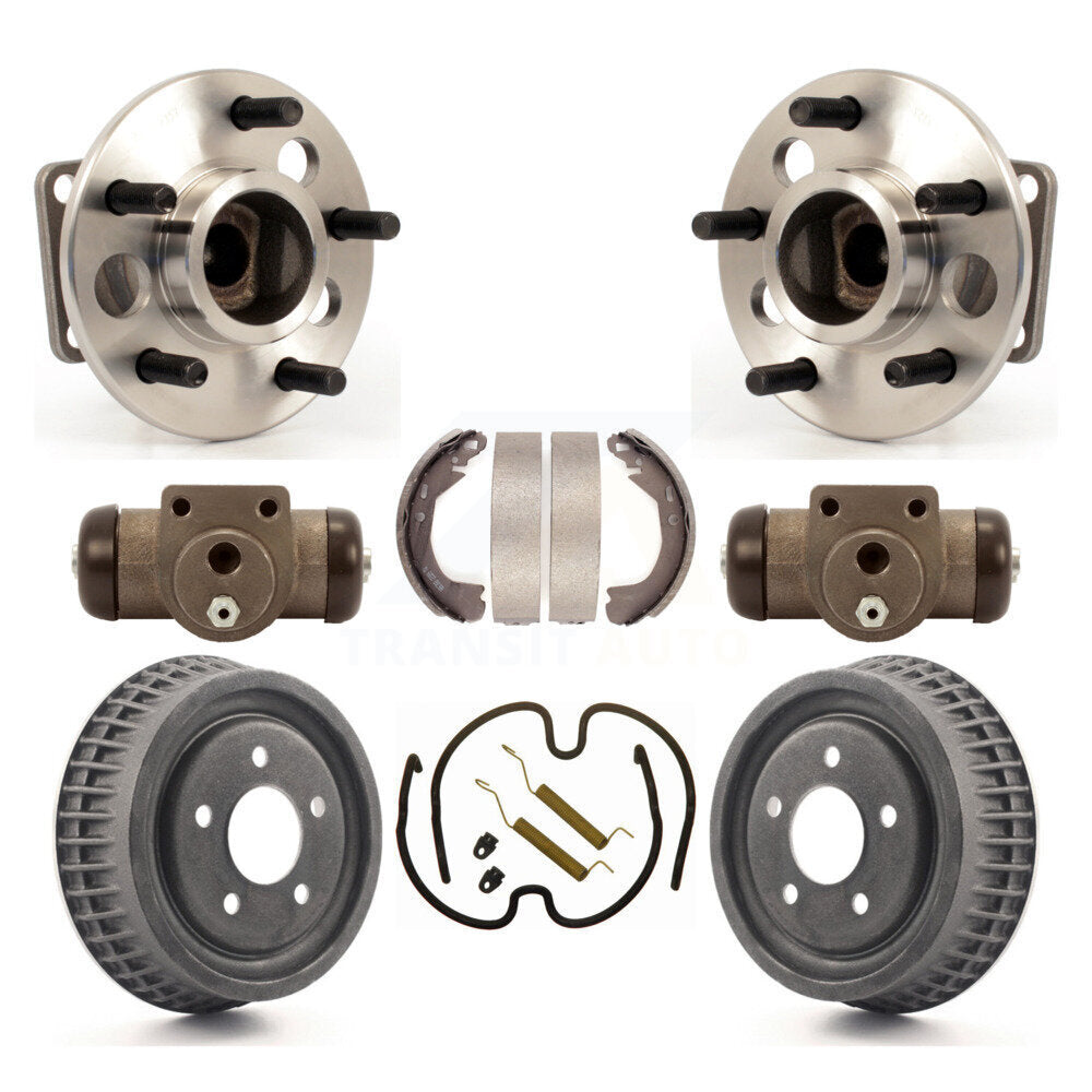 Wheel Cylinders Drum & Shoes Hub Bearing Rear Kit (8Pc) For Pontiac Montana APV