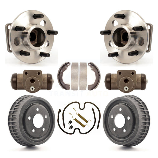 Wheel Cylinders Drum & Shoes Hub Bearing Rear Kit (8Pc) For Pontiac Montana APV