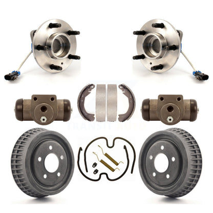Wheel Cylinders And Drum & Shoes Hub Bearing Rear Kit (8Pc) For Pontiac Montana