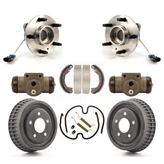Wheel Cylinders And Drum & Shoes Hub Bearing Rear Kit (8Pc) For Pontiac Montana