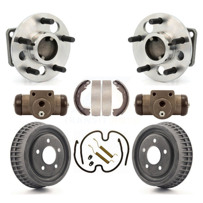 Wheel Cylinders And Drum & Shoes Hub Bearing Rear Kit (8Pc) For Buick LeSabre 88