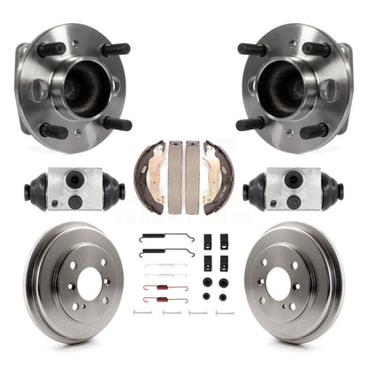Wheel Cylinders And Drum & Shoes Hub Bearing Rear Kit (8Pc) For Ford Fiesta