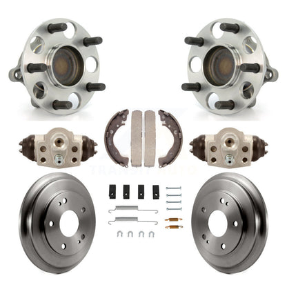 Wheel Cylinders And Drum & Shoes Hub Bearing Rear Kit (8Pc) For Honda Civic