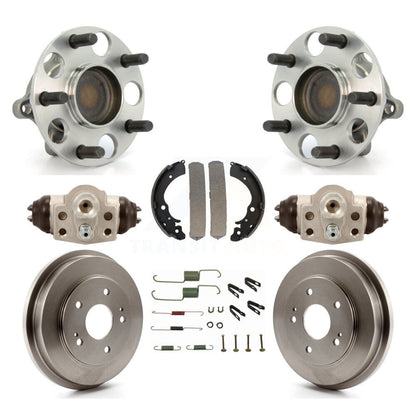 Wheel Cylinders And Drum & Shoes Hub Bearing Rear Kit (8Pc) For Honda Civic GX