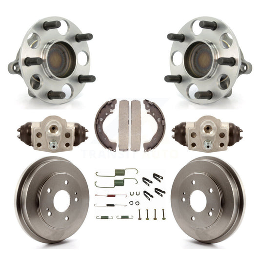 Wheel Cylinders Drum & Shoes Hub Bearing Rear Kit (8Pc) For 2011 Honda Civic GX