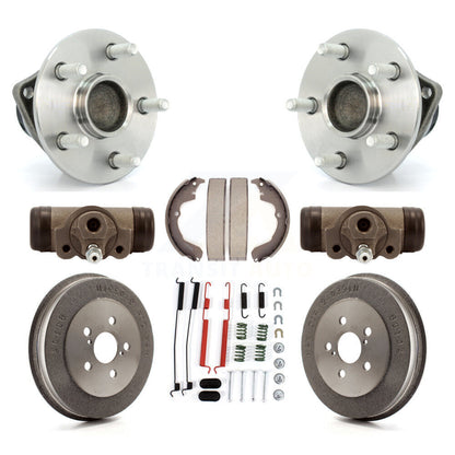 Wheel Cylinders Drum & Shoes Hub Bearing Rear Kit (8Pc) For Pontiac Vibe Toyota
