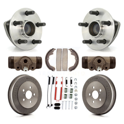 Wheel Cylinders Drum & Shoes Hub Bearing Rear Kit (8Pc) For Pontiac Vibe Toyota