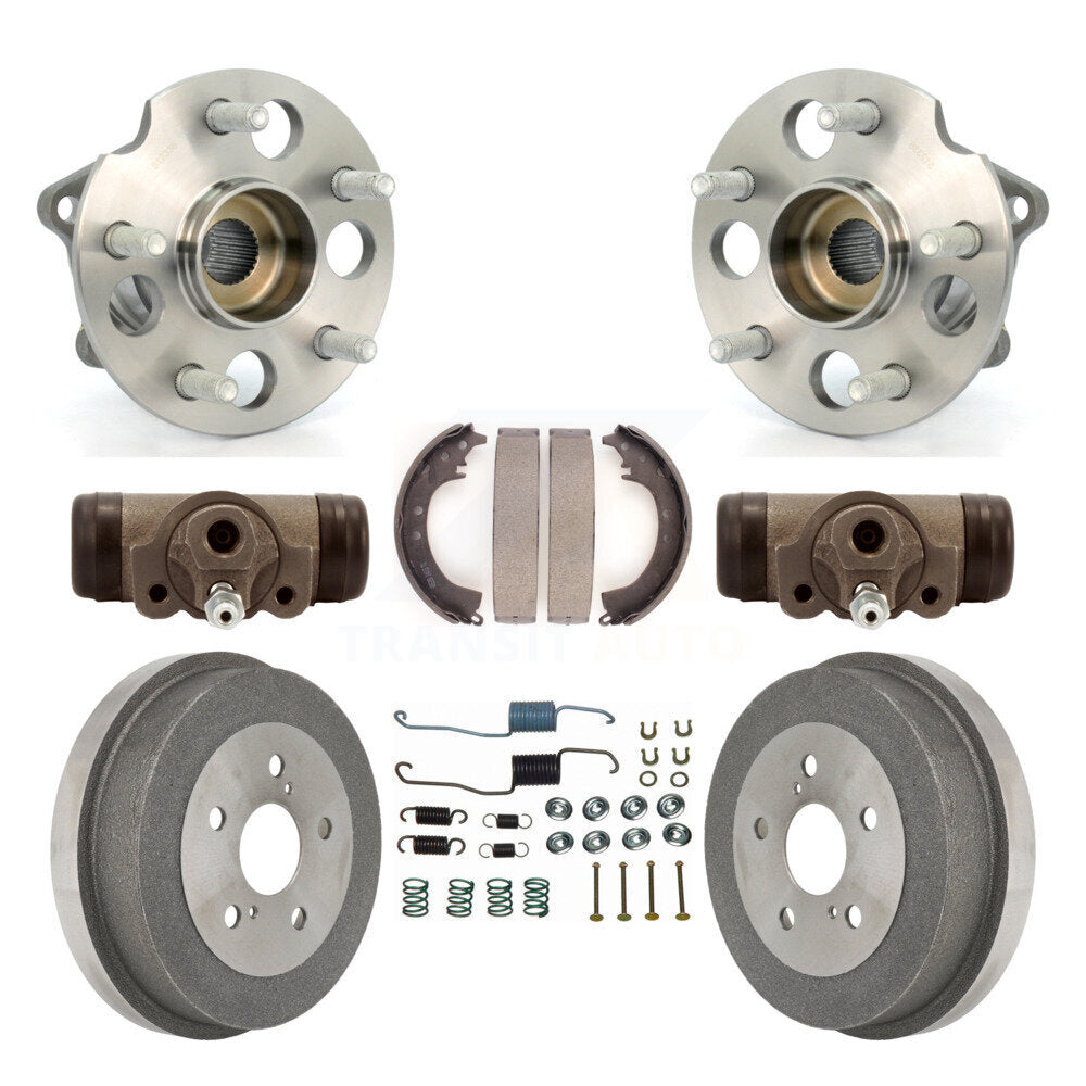 Wheel Cylinders And Drum & Shoes Hub Bearing Rear Kit (8Pc) For Toyota RAV4