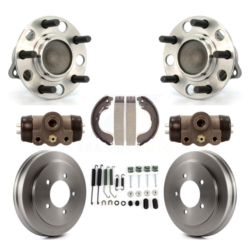 Wheel Cylinders Drum & Shoes Hub Bearing Rear Kit (8Pc) For Jeep Patriot Compass