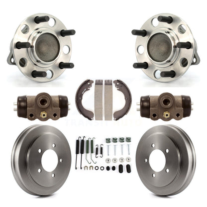 Wheel Cylinders Drum & Shoes Hub Bearing Rear Kit (8Pc) For Jeep Patriot Compass