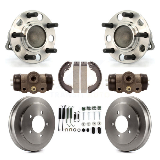 Wheel Cylinders Drum & Shoes Hub Bearing Rear Kit (8Pc) For Jeep Patriot Compass