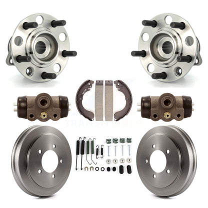 Wheel Cylinders Drum & Shoes Hub Bearing Rear Kit (8Pc) For Jeep Patriot Compass