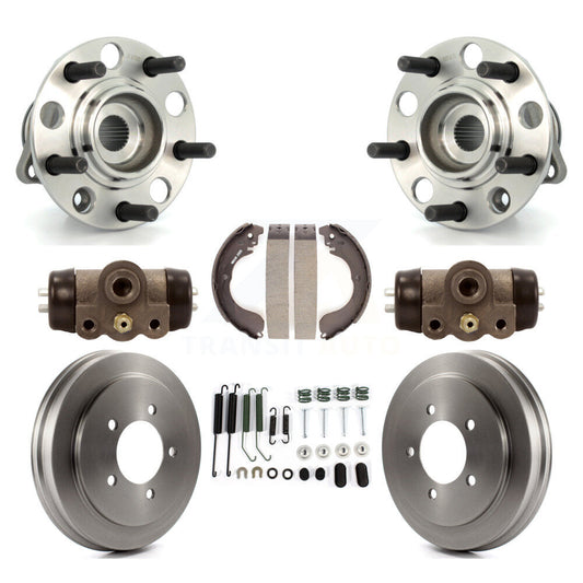 Wheel Cylinders Drum & Shoes Hub Bearing Rear Kit (8Pc) For Jeep Patriot Compass