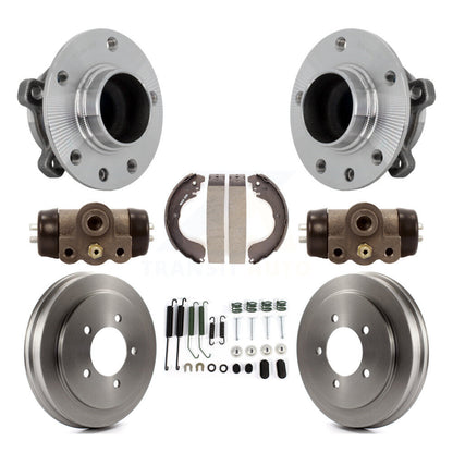 Wheel Cylinders And Drum & Shoes Hub Bearing Rear Kit (8Pc) For Jeep Compass