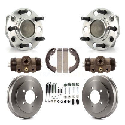 Wheel Cylinders And Drum & Shoes Hub Bearing Rear Kit (8Pc) For Dodge Caliber