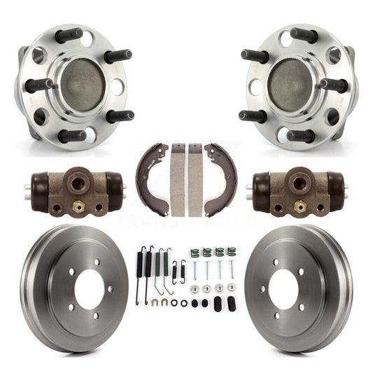 Wheel Cylinders And Drum & Shoes Hub Bearing Rear Kit (8Pc) For Dodge Caliber