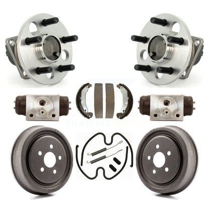 Wheel Cylinders And Drum & Shoes Hub Bearing Rear Kit (8Pc) For Pontiac Sunfire