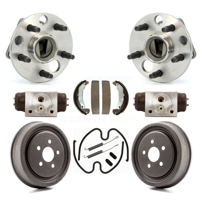Wheel Cylinders And Drum & Shoes Hub Bearing Rear Kit (8Pc) For Pontiac Sunfire