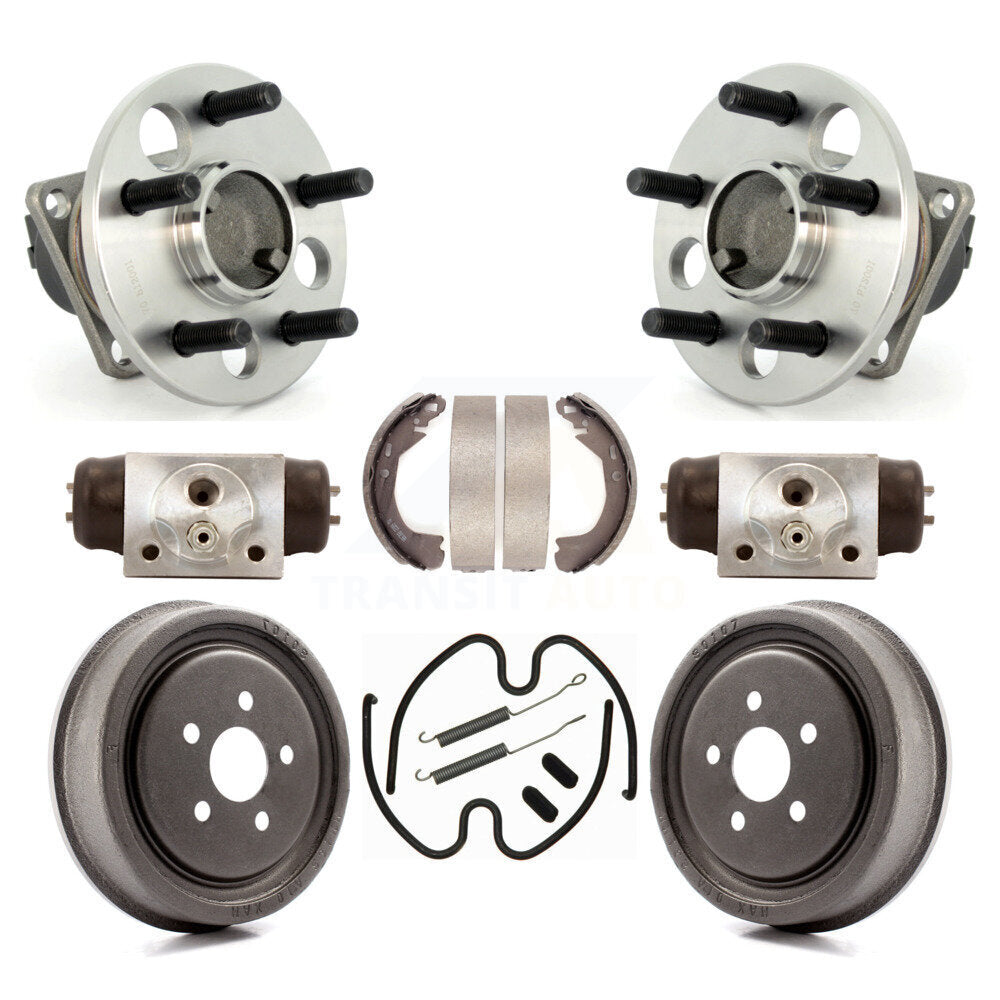 Wheel Cylinders & Drum Shoes Hub Bearing Rear Kit (8Pc) For Chevrolet Cavalier