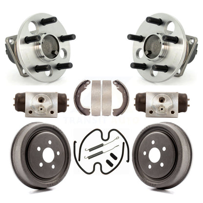 Wheel Cylinders & Drum Shoes Hub Bearing Rear Kit (8Pc) For Chevrolet Cavalier