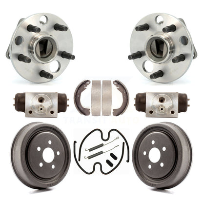 Wheel Cylinders & Drum Shoes Hub Bearing Rear Kit (8Pc) For Chevrolet Cavalier