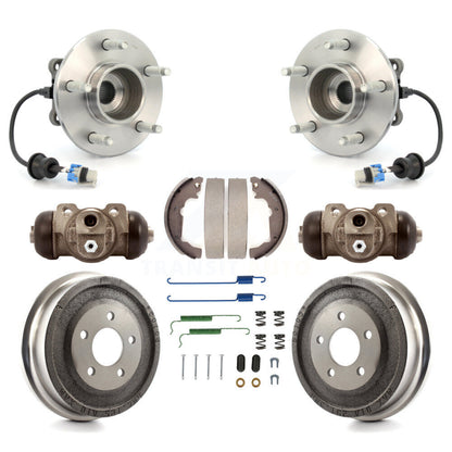 Wheel Cylinders & Drum Shoes Hub Bearing Rear Kit (8Pc) For Chevrolet Equinox