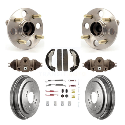Wheel Cylinders & Drum Shoes Hub Bearing Rear Kit (8Pc) For Hyundai Accent Kia