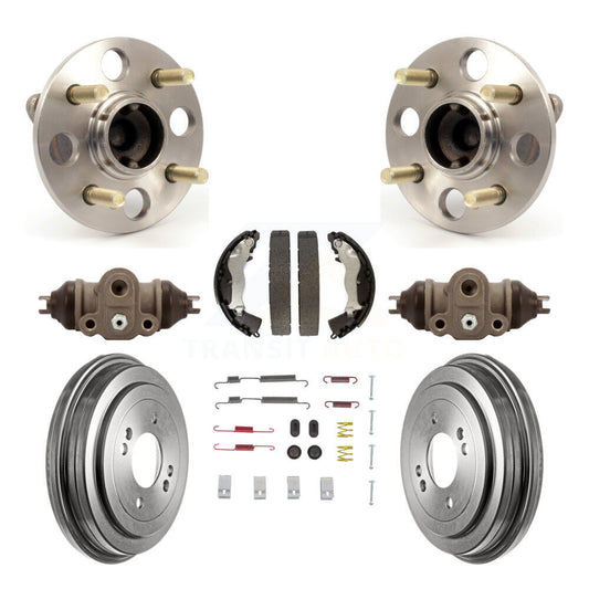 Wheel Cylinders & Drum Shoes Hub Bearing Rear Kit (8Pc) For Hyundai Accent Kia