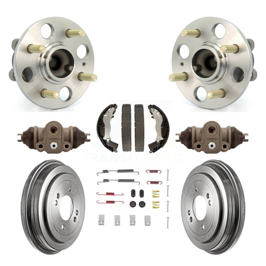 Wheel Cylinders & Drum Shoes Hub Bearing Rear Kit (8Pc) For Hyundai Accent Kia