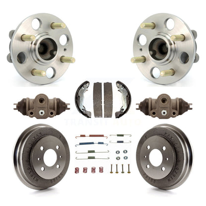 Wheel Cylinders And Drum & Shoes Hub Bearing Rear Kit (8Pc) For Hyundai Accent