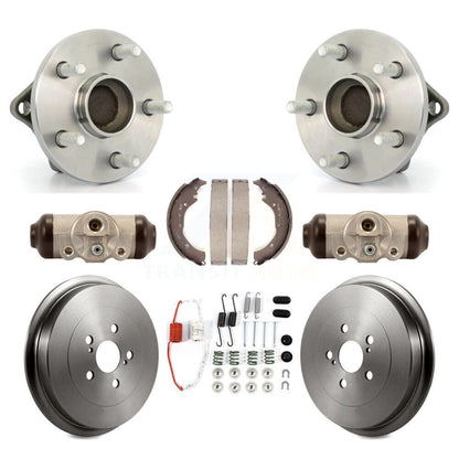 Wheel Cylinders Drum & Shoes Hub Bearing Rear Kit (8Pc) For 09-13 Toyota Corolla
