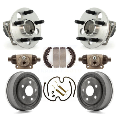 Wheel Cylinders And Drum & Shoes Hub Bearing Rear Kit (8Pc) For Pontiac Sunfire