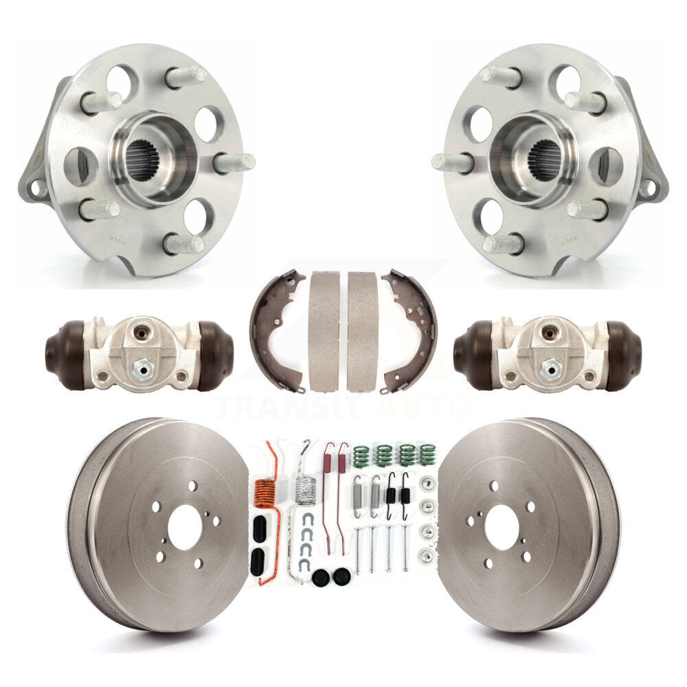 Wheel Cylinders & Drum Shoes Hub Bearing Rear Kit (8Pc) For Toyota Sienna AWD