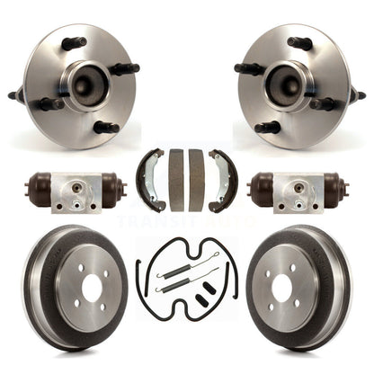Wheel Cylinders Drum & Shoes Hub Bearing Rear Kit (8Pc) For Chevrolet Cobalt G5