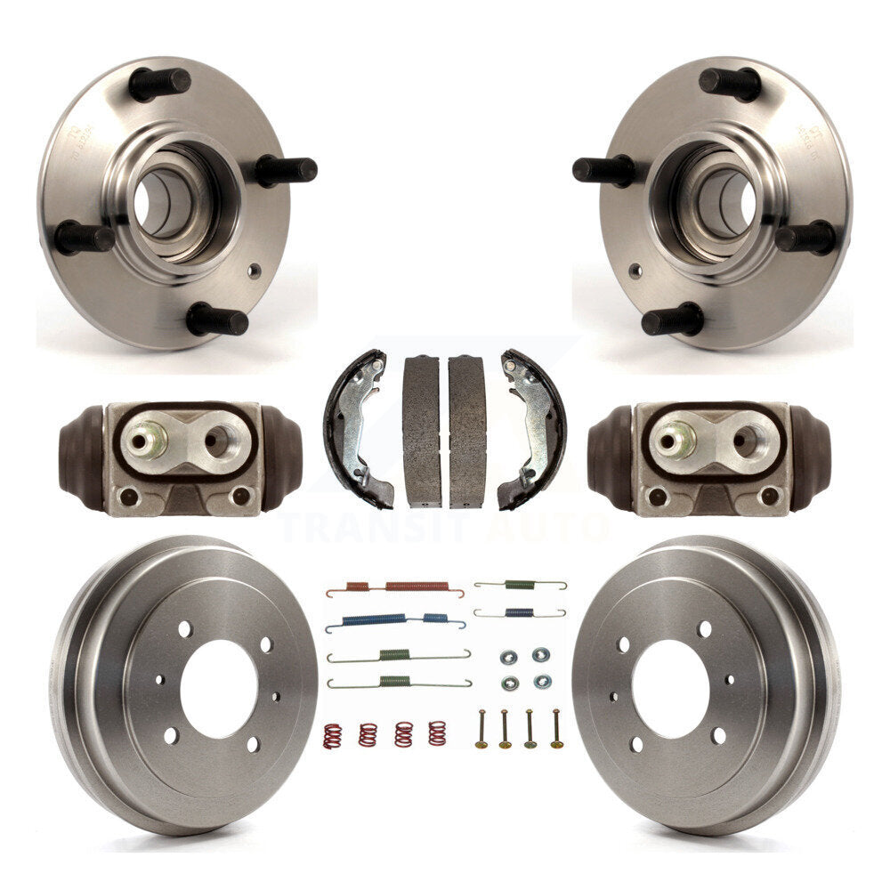 Wheel Cylinders And Drum & Shoes Hub Bearing Rear Kit (8Pc) For Hyundai Elantra