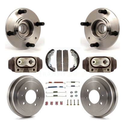 Wheel Cylinders And Drum & Shoes Hub Bearing Rear Kit (8Pc) For Hyundai Elantra
