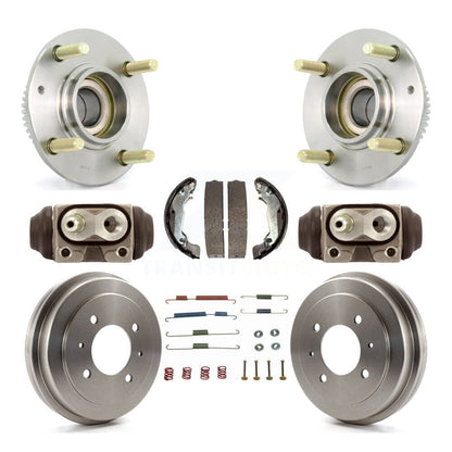 Wheel Cylinders And Drum & Shoes Hub Bearing Rear Kit (8Pc) For Hyundai Elantra