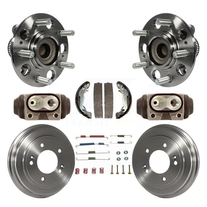 Wheel Cylinders And Drum & Shoes Hub Bearing Rear Kit (8Pc) For Hyundai Elantra