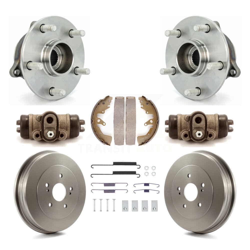 Wheel Cylinders Drum & Shoes Hub Bearing Rear Kit (8Pc) For Suzuki Grand Vitara