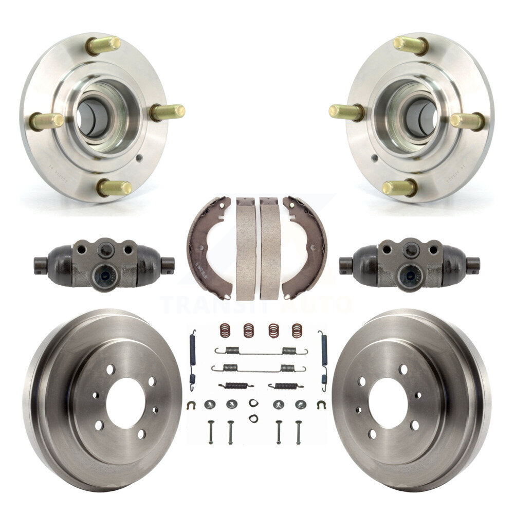 Wheel Cylinders & Drum Shoes Hub Bearing Rear Kit (8Pc) For Mitsubishi Lancer