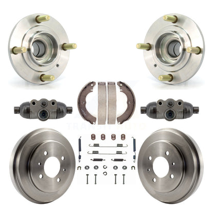 Wheel Cylinders & Drum Shoes Hub Bearing Rear Kit (8Pc) For Mitsubishi Lancer