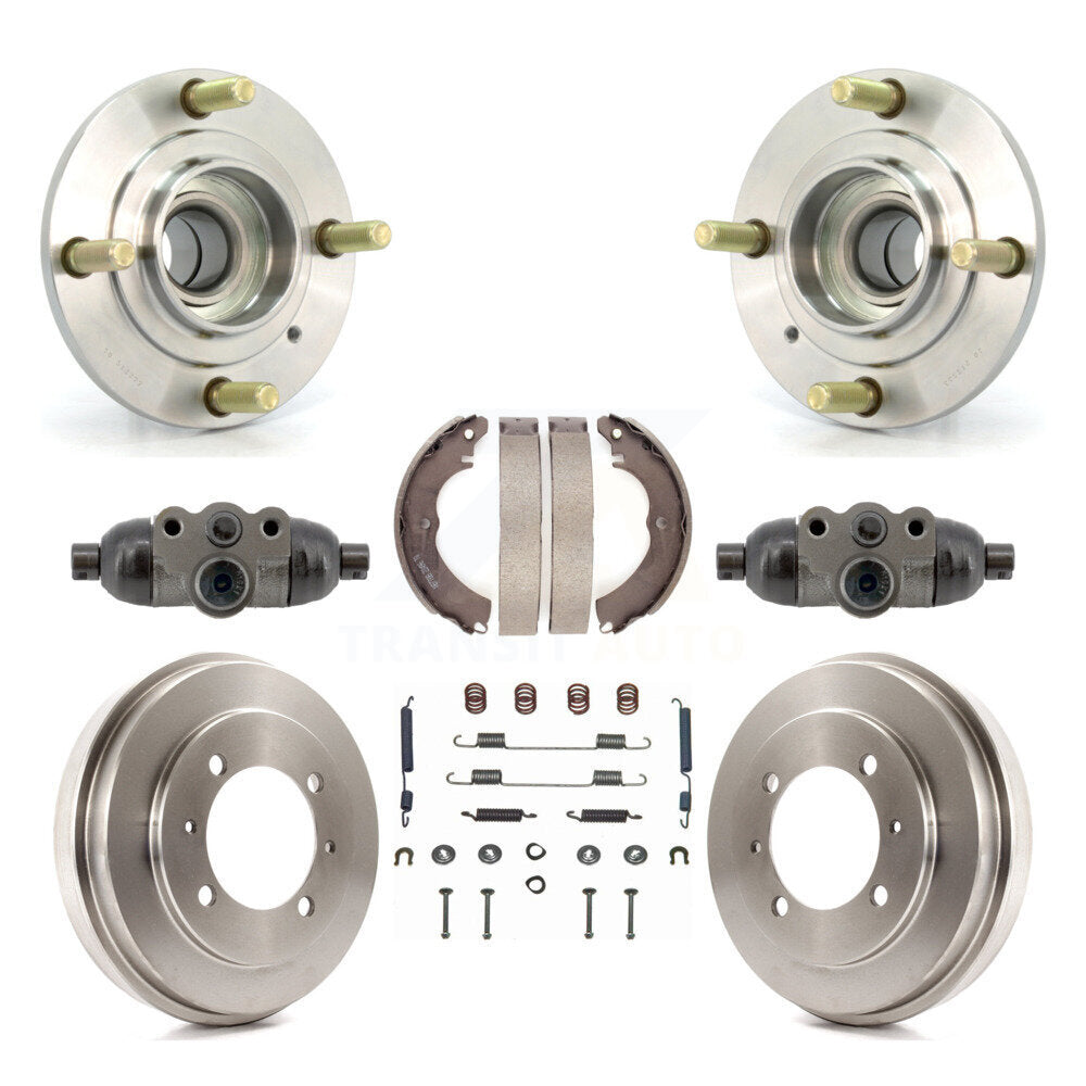 Wheel Cylinders & Drum Shoes Hub Bearing Rear Kit (8Pc) For Mitsubishi Lancer